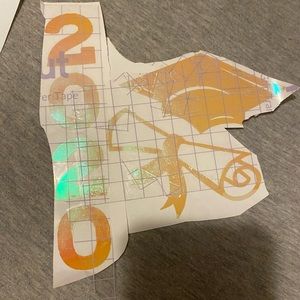 2020 cap and deploma decal